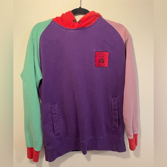 Teddy Fresh Color Block Hoodie Size Large - Picture 1 of 7